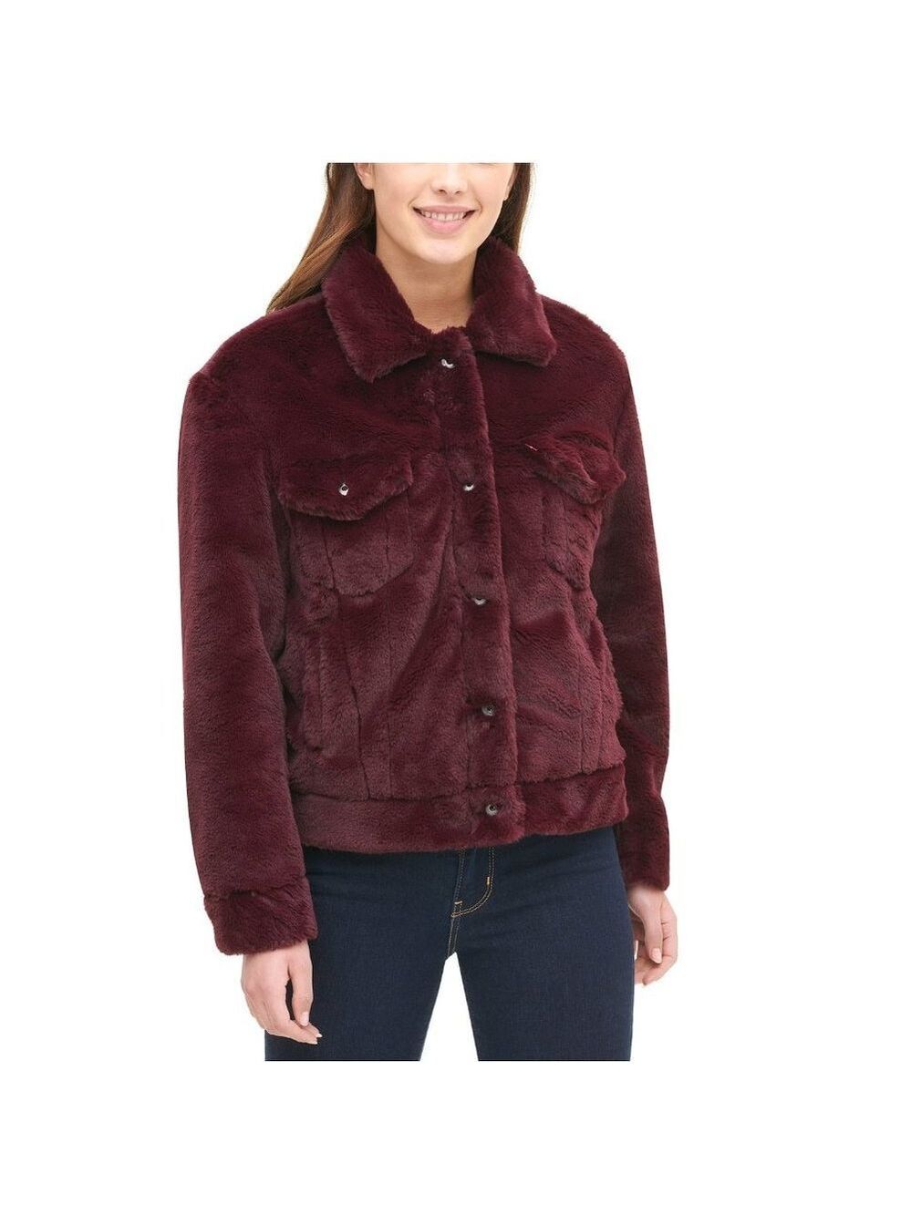 LEVI'S Women's Faux Fur Trucker Jacket